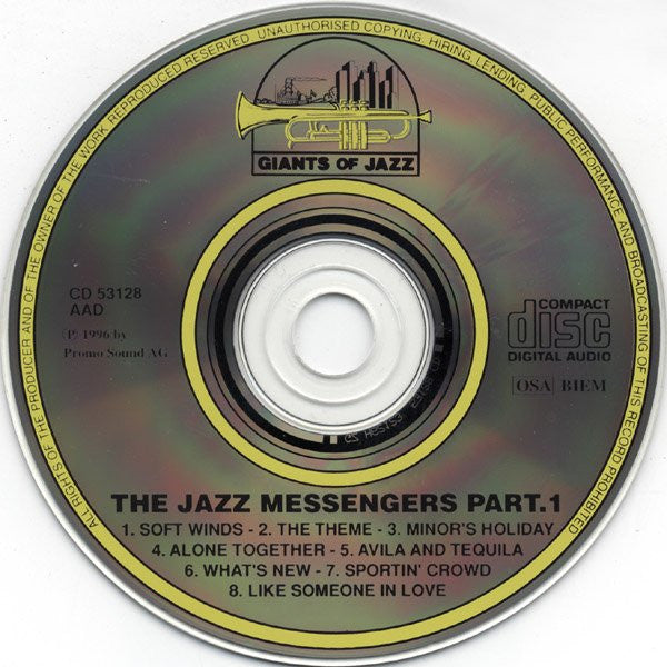 Art Blakey & The Jazz Messengers : Cafe Bohemia, 1955 - Part. 1 (CD, Comp)