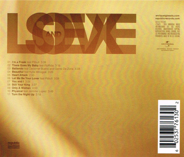 Enrique Iglesias : Sex And Love (CD, Album)