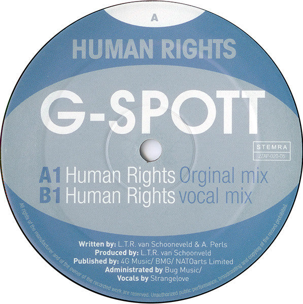 G-Spott : Human Rights (12")