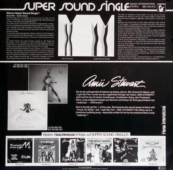 Amii Stewart : Jealousy (Long Version) (12", Single)