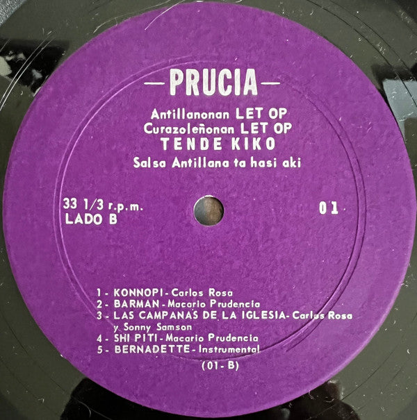 Macario Prudencia Y Carlos Rosa Y Continental Combo (2) : Corsow Let Op! Antillanonan Let Op! Tende Kiko Salsa Antillanonan Ta Hasi Aki! (LP, Album)