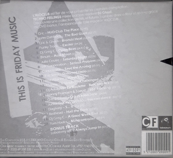 Various : H2O Club presents Techno Feelings (CD, Comp, Mixed + DVD, Mixed)