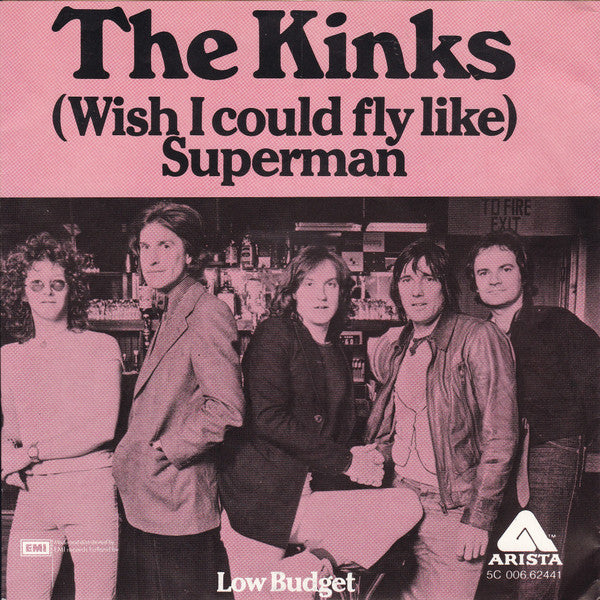 The Kinks : (Wish I Could Fly Like) Superman (7", Single)