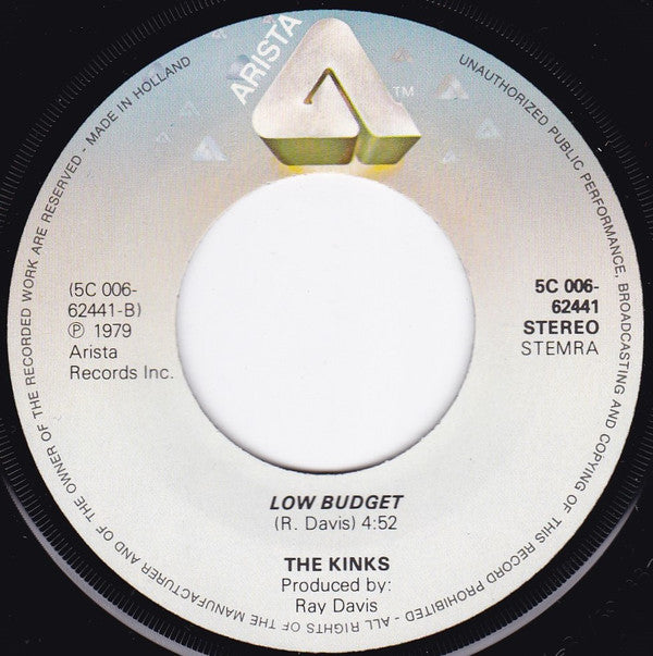 The Kinks : (Wish I Could Fly Like) Superman (7", Single)