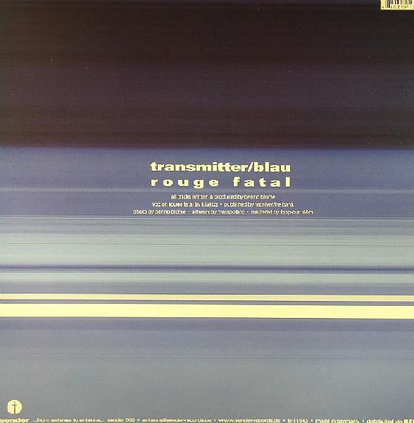 Benno Blome : Transmitter / Blau (12")