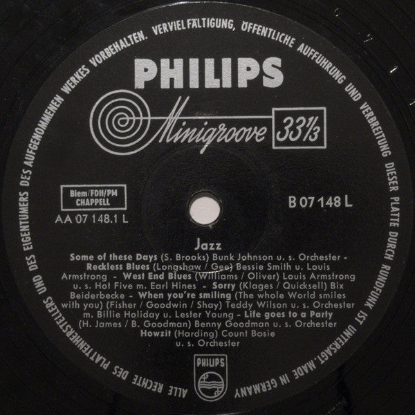 Various : Jazz (LP, Comp, Mono + Box)