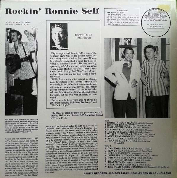 Ronnie Self : Rockin' Ronnie Self (LP, Comp, Mono)