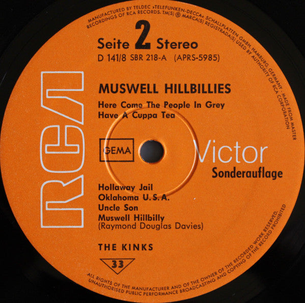 The Kinks : Muswell Hillbillies (LP, Album, Gat)