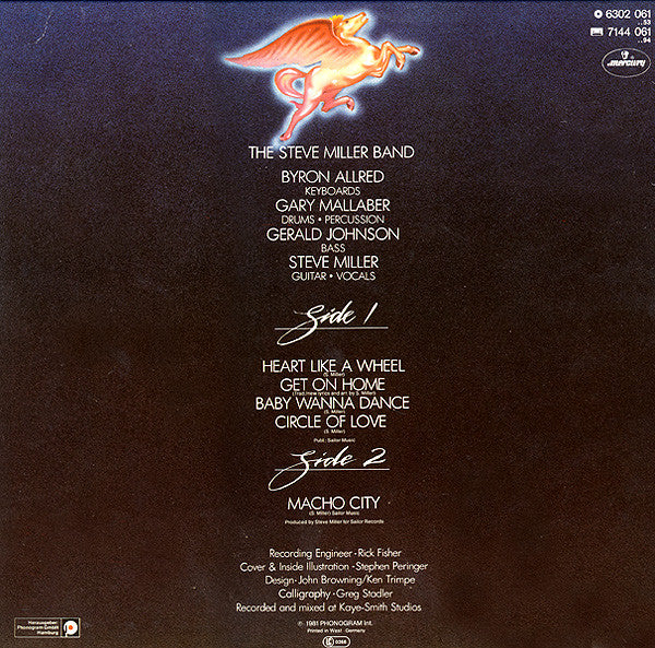 The Steve Miller Band* : Circle Of Love (LP, Album)