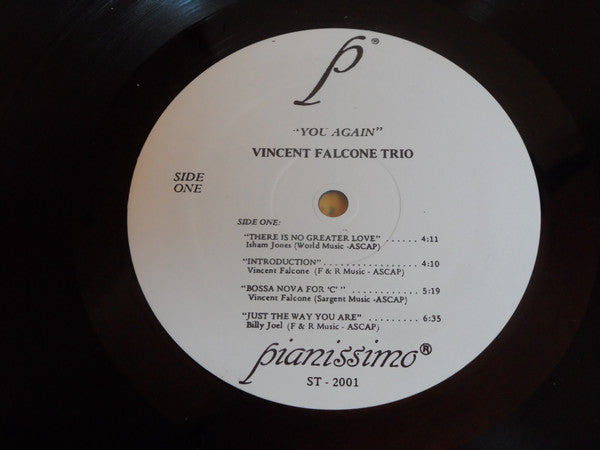 Vincent Falcone Trio : You Again (LP, Album)