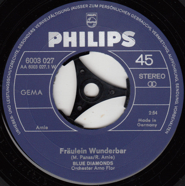 The Blue Diamonds : Fräulein Wunderbar (7", Single)