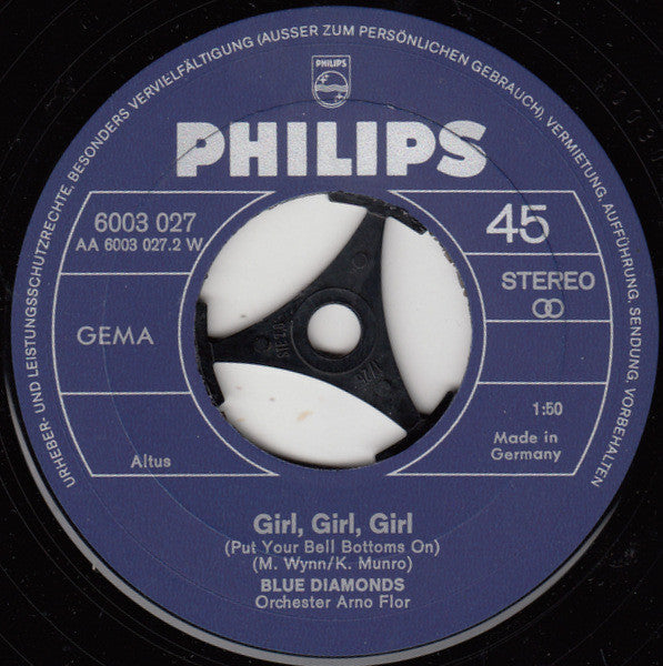 The Blue Diamonds : Fräulein Wunderbar (7", Single)