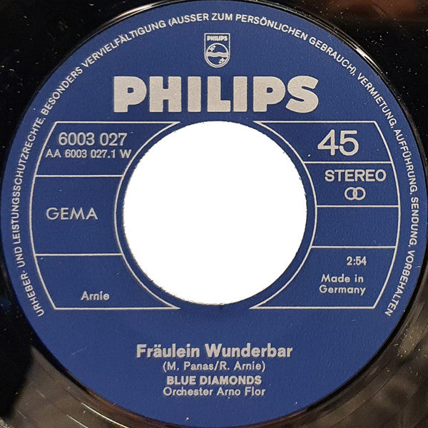 The Blue Diamonds : Fräulein Wunderbar (7", Single)