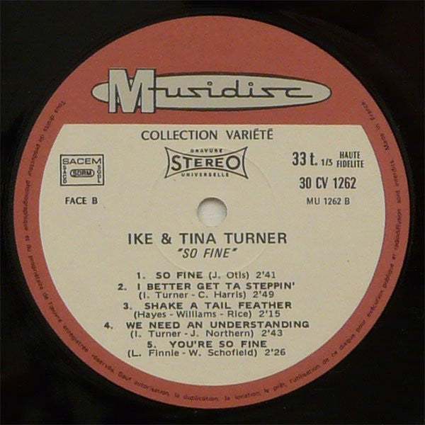 Ike & Tina Turner : So Fine (LP, Album, RE)