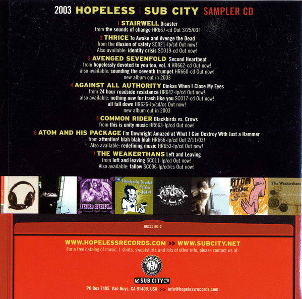 Various : 2003 Sampler CD (CD, Comp, Smplr)