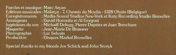 Marc Aryan : Confidences Sur Douze Notes (LP, Gat)