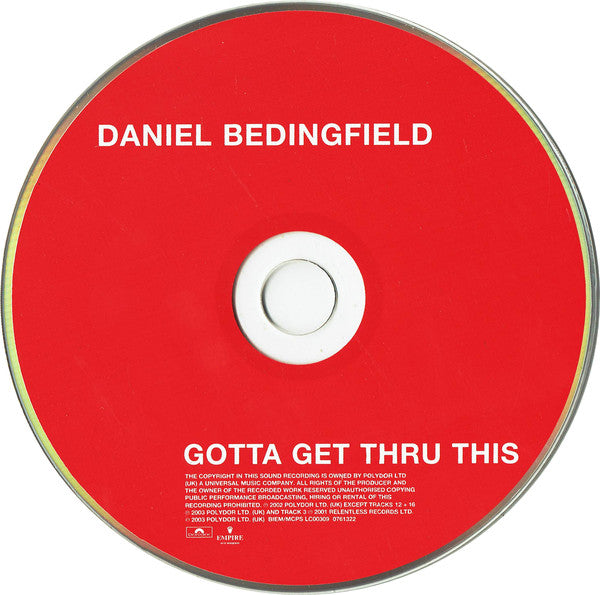 Daniel Bedingfield : Gotta Get Thru This (CD, Album, S/Edition, Dis)