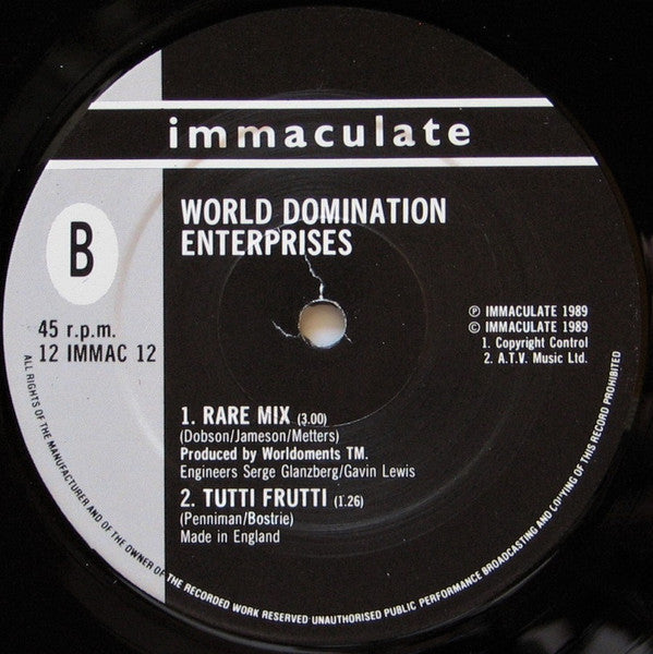 World Domination Enterprises : The Company News (12", Single)