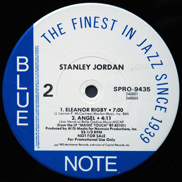 Stanley Jordan : Stanley Jordan (12", EP, Promo, Smplr)