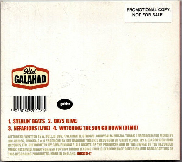 Kid Galahad : Stealin' Beats (CD, EP, Dig)