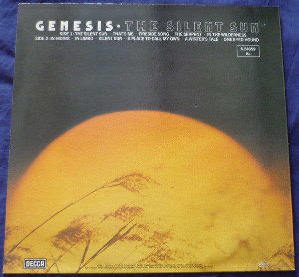 Genesis : The Silent Sun (LP, Album, Mono, RE)
