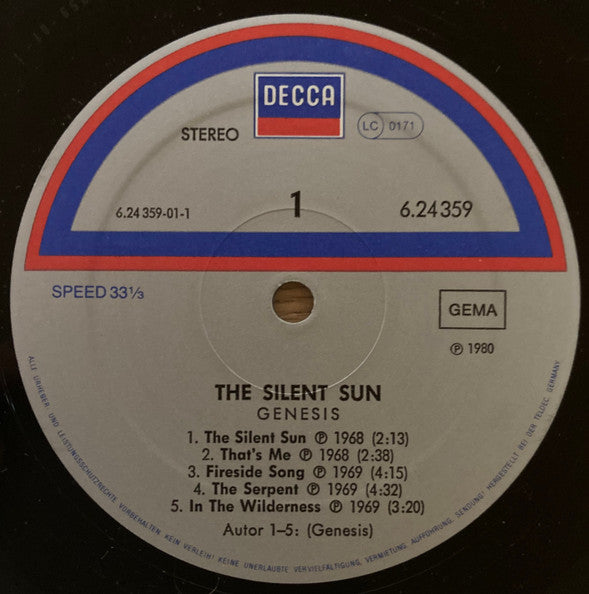 Genesis : The Silent Sun (LP, Album, Mono, RE)