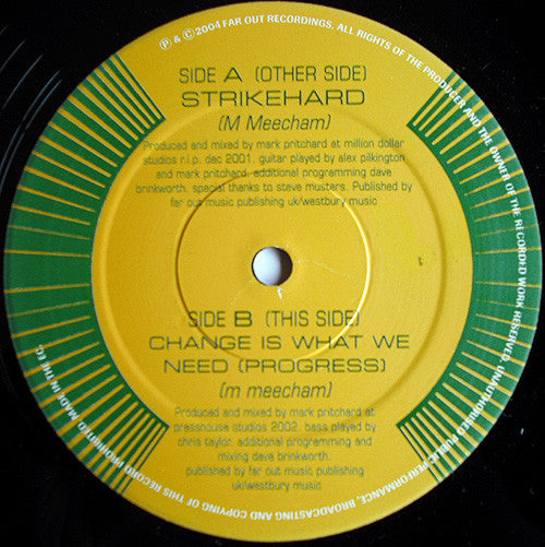 Troubleman : Strikehard / Change Is What We Need (Progress) (12", Ltd, Promo, Smplr)
