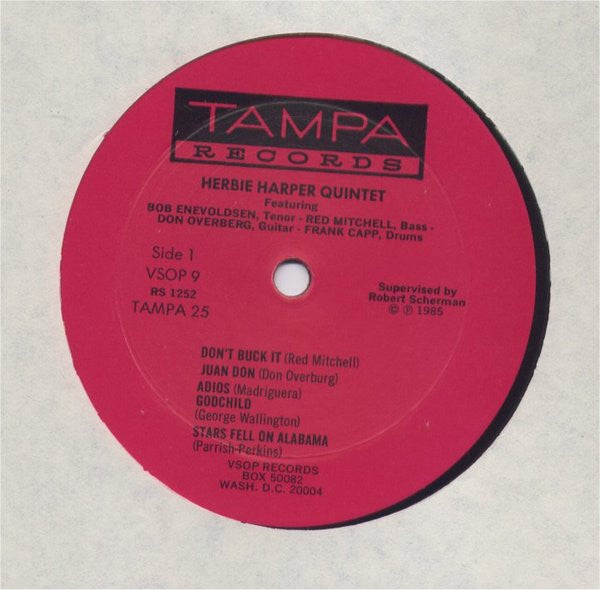 Herbie Harper Quintet : Herbie Harper Quintet (LP, Album, RE)