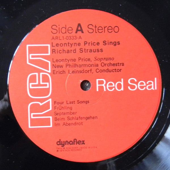 Leontyne Price, Richard Strauss, New Philharmonia Orchestra, Erich Leinsdorf : Sings Richard Strauss (LP, Album)
