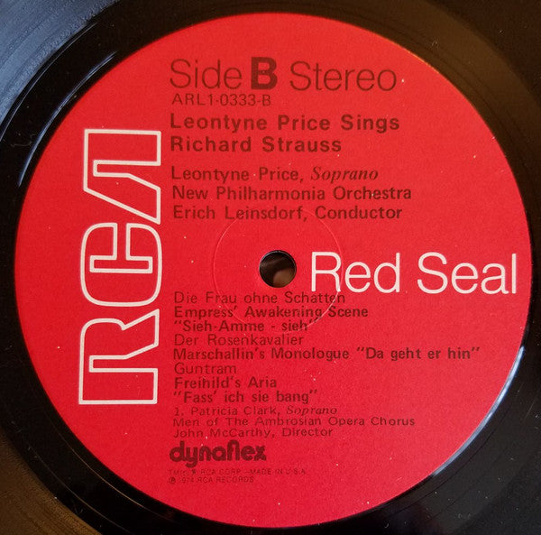 Leontyne Price, Richard Strauss, New Philharmonia Orchestra, Erich Leinsdorf : Sings Richard Strauss (LP, Album)