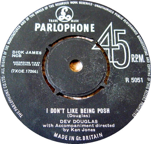 Dev Douglas : I Won't Miss You (7")