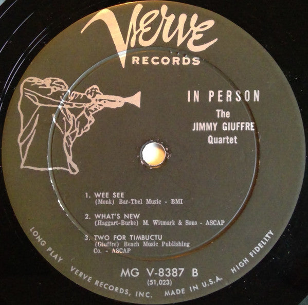 The Jimmy Giuffre 4 : In Person (LP, Album, Mono)