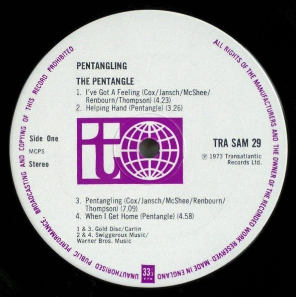 Pentangle : Pentangling (LP, Comp)