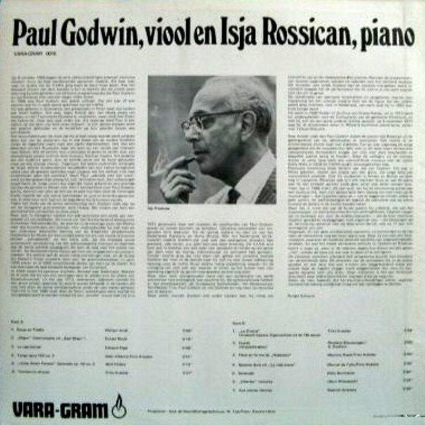 Paul Godwin (2), Isja Rossican : Paul Godwin,Viool & Isja Rossican, Piano (LP, Album)