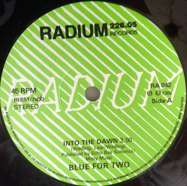 Blue For Two : Into The Dawn (7")