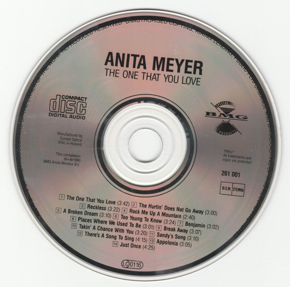 Anita Meyer : The One That You Love (CD, Comp)
