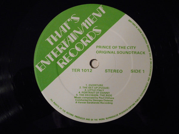 Paul Chihara : Prince Of The City (Original Motion Picture Soundtrack) (LP, Album)