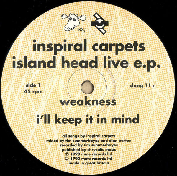 Inspiral Carpets : Island Head Live E.P. (12", EP)