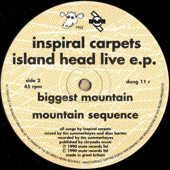 Inspiral Carpets : Island Head Live E.P. (12", EP)