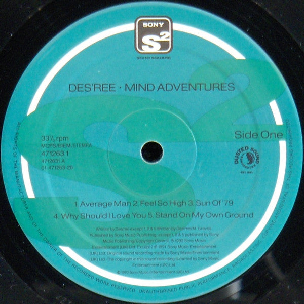 Des'ree : Mind Adventures (LP, Album)