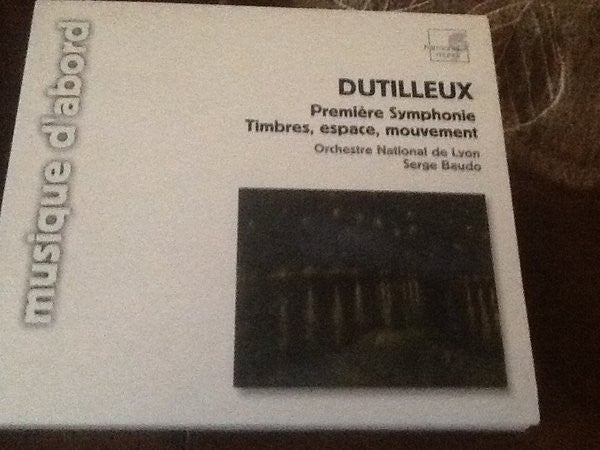 Henri Dutilleux - Orchestre National De Lyon, Serge Baudo : Première Symphonie  / Timbres, Espace, Mouvement (CD, RE)