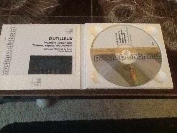 Henri Dutilleux - Orchestre National De Lyon, Serge Baudo : Première Symphonie  / Timbres, Espace, Mouvement (CD, RE)