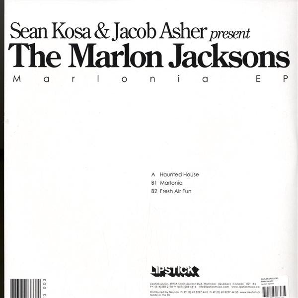 Sean Kosa & Jacob Asher Present The Marlon Jacksons : Marlonia EP (12", EP)