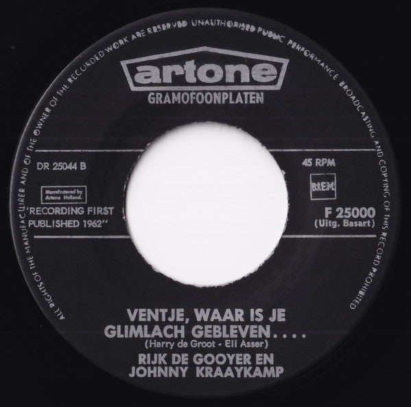 Johnny & Rijk : Hello Ev'rybody Here We Are (7", Single)