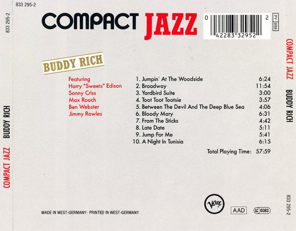 Buddy Rich : Buddy Rich (CD, Comp, RM)