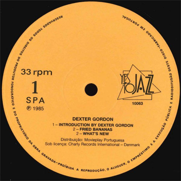 Dexter Gordon : Live At The Amsterdam Paradiso Vol I (LP, Album, RE)