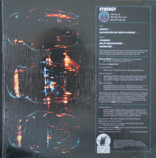 Synergy (3) : Electronic Realizations For Rock Orchestra (LP, Album, Quad, Tra)