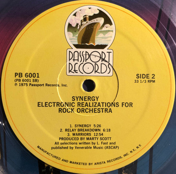 Synergy (3) : Electronic Realizations For Rock Orchestra (LP, Album, Quad, Tra)