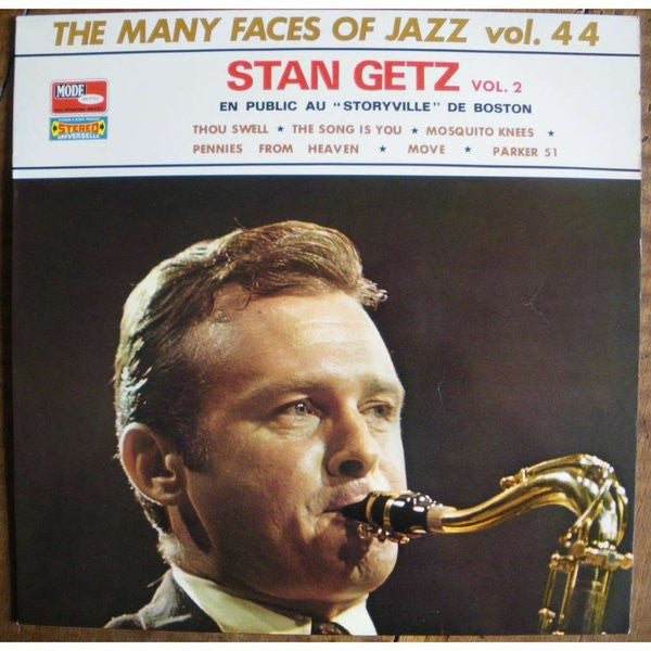 Stan Getz : En Public Au "Storyville" De Boston Vol.2 (LP, Comp, RE)