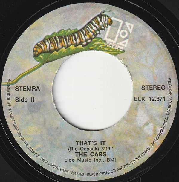 The Cars : Let's Go (7", Single)